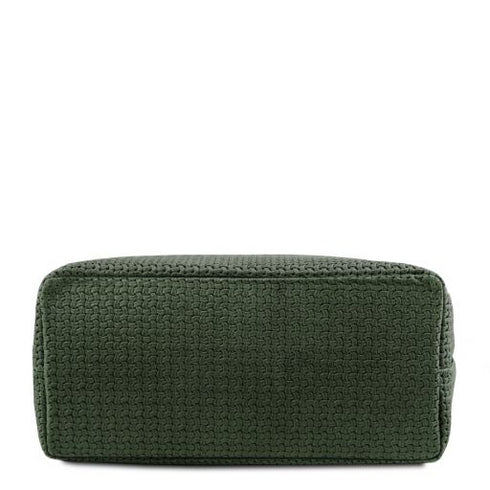 TL KeyLuck - Woven printed leather shopping bag